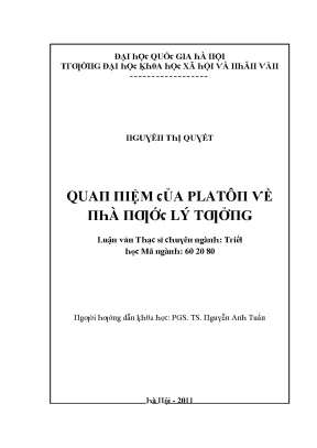 Nghiên Cứu Về Lý Thuyết Plato Trong Giáo Dục Xã Hội