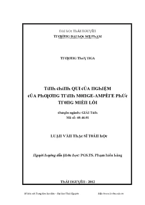 Nghiên cứu về hàm đa điều hòa trong không gian lồi