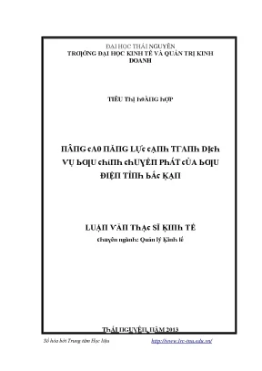 Nâng cao năng lực cạnh tranh dịch vụ bưu chính tại Bắc Kạn
