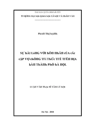 Luận Văn Tâm Lý Học Xã Hội Tại Đại Học Quốc Gia Hà Nội