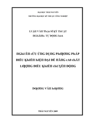 Hệ Điều Khiển Tự Động Hóa Tại Trường Đại Học Kỹ Thuật