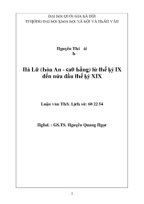 Khám Phá Lịch Sử và Văn Hóa của Pà Lữ từ Thế Kỷ IX đến XIX