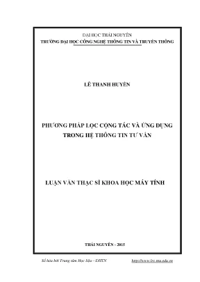 Phương Pháp Lọc Cộng Tác Trong Hệ Thống Thông Tin Tư Vấn
