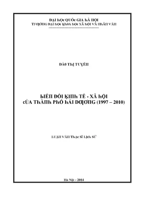 Đổi mới kinh tế - xã hội tại Hải Dương (1997 – 2010)