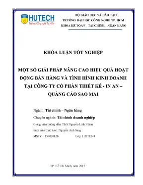 Giải Pháp Nâng Cao Hiệu Quả Hoạt Động Bán Hàng Tại Công