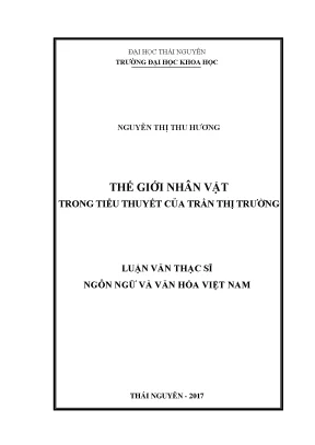 Thế Giới Nhân Vật Trong Tiểu Thuyết Của Trần Thị Trường