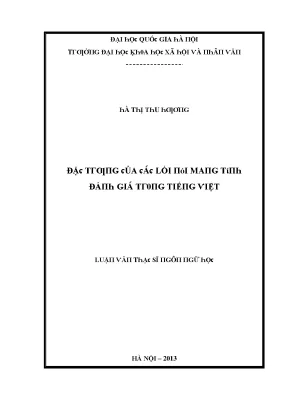 Nghiên Cứu Về Đánh Giá Giá Trị Giáo Dục Tại Đại Học Quốc