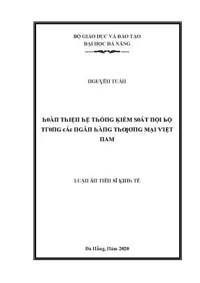 Đánh Giá Hệ Thống Kiểm Soát Nội Bộ Tại Đại Học Đà Nẵng