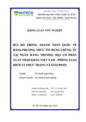 Rủi Ro Trong Thanh Toán Quốc Tế Bằng Tín Dụng Chứng Từ
