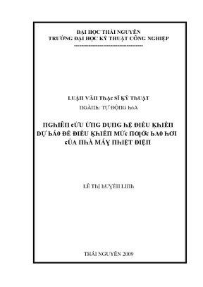 Nghiên cứu hệ điều khiển dự báo cho hệ thống hơi nước