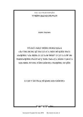 Đại học Thái Nguyên: Nghiên cứu và ứng dụng lý thuyết vật lý