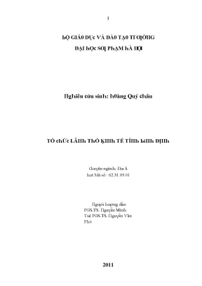 Tổ Chức Lãnh Thổ Kinh Tế Tỉnh Bình Định: Phân Tích và Đề