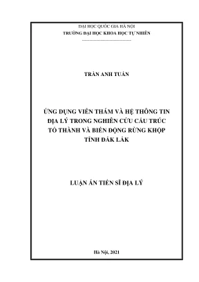 Nghiên Cứu Ứng Dụng Viễn Thám và Hệ Thống Thông Tin Địa 
