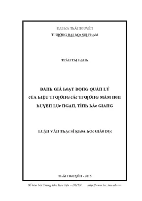 Quản lý giáo dục tại Đại học Thái Nguyên