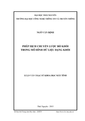 Phép Dịch Chuyển Lược Đồ Khối Trong Mô Hình Dữ Liệu Dạng