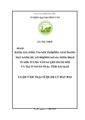 Đánh Giá Giá Đất Đai Tại Thị Trấn Tưới