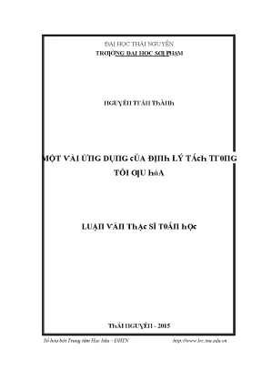 Tối ƣu Hóa Luận Văn Địa Lý Tại Trường Đại Học Sư Phạm 