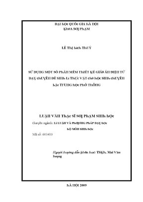 Phân Tích Sử Dụng Phần Mềm Thiết Kế Giáo Dục Tại Đại Học 