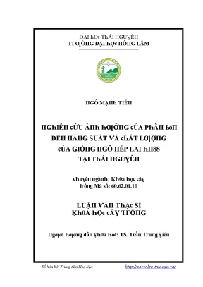 Đại học Thái Nguyên: Chương trình đào tạo và nghiên cứu