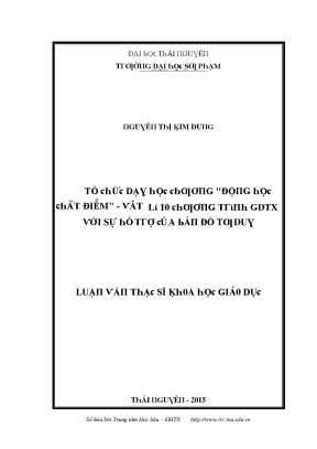 Tổ chức dạy học động học chất điểm vật lý 10 với bản đồ