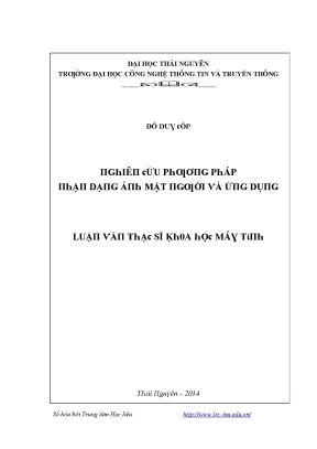 Nghiên cứu về xử lý ảnh và ứng dụng trong công nghệ