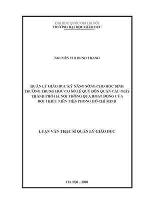 Giáo Dục Kỹ Năng Sống Cho Học Sinh Trung Học Cơ Sở Qua