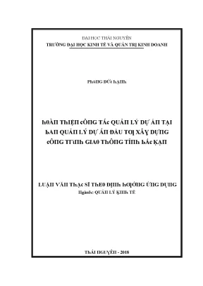 Cải Tiến Quản Lý Dự Án Giao Thông Tại Bắc Kạn