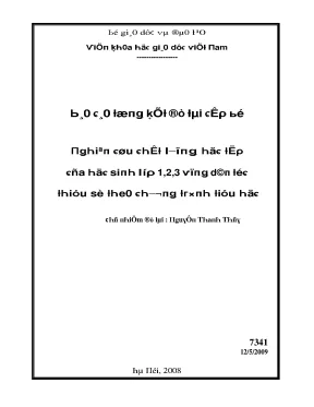 Nâng cao chất lượng học tập cho trẻ em dân tộc thiểu số