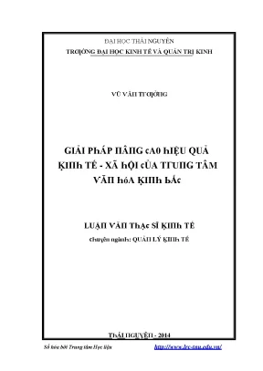 Hiệu Quả Kinh Tế - Xã Hội Tại Trường Đại Học Kinh Tế Và