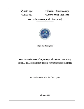 Phương Pháp Ritz Sử Dụng Học Sâu Trong Giải Bài Toán