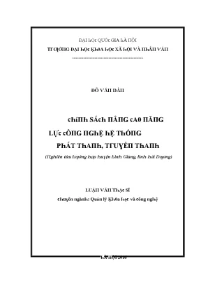 Nâng cao năng lực công nghệ hệ thống phát thanh truyền