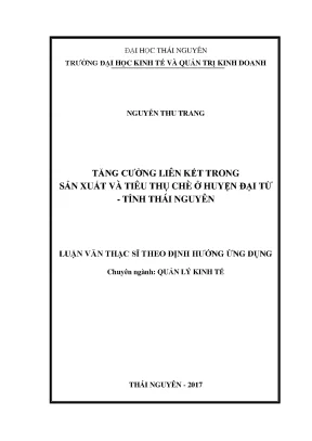 Tăng Cường Liên Kết Trong Sản Xuất Và Tiêu Thụ Chè Tại