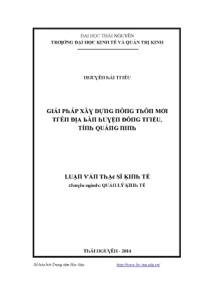 Giải pháp mới cho quản lý kinh tế tại Thái Nguyên