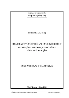 Nghiên cứu về Tâm lý học sinh tại Trường Đại học Sư phạm