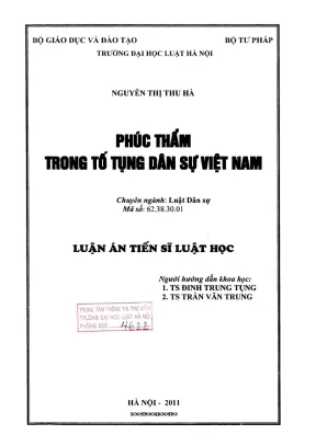 Nâng cao hiệu quả phúc thẩm trong tố tụng dân sự Việt Nam