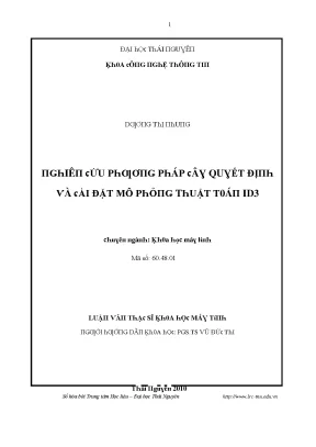 Nghiên cứu phương pháp khai thác dữ liệu trong công nghệ