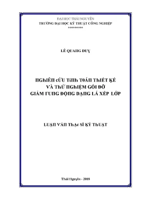Nghiên Cứu Thiết Kế và Thử Nghiệm Giảm Động Đất