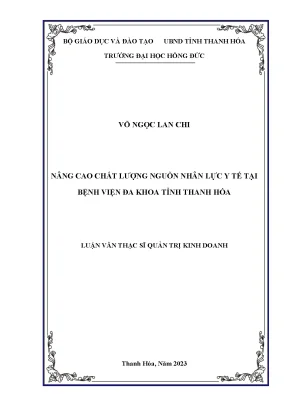 Nâng Cao Chất Lượng Nguồn Nhân Lực Y Tế Tại Bệnh Viện Đa