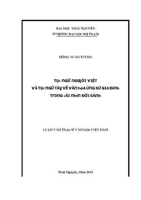 Nghiên cứu về Tụng người Việt và Tụng Tàu trong văn hóa