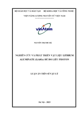 Nghiên cứu và phát triển vật liệu Lithium Aluminate 
