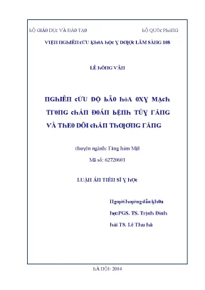 Đánh Giá Hiệu Quả Điều Trị Tại Bệnh Viện 108 Hà Nội