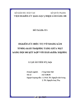 Nghiên Cứu Về Điều Trị Lâm Sàng Tại Bệnh Viện 108