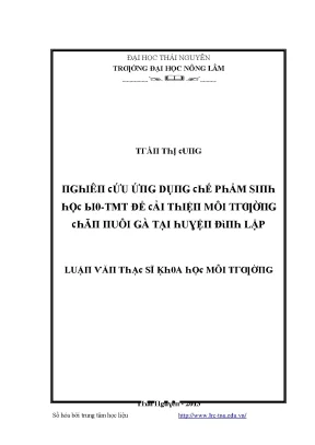Nâng cao chất lượng môi trường tại Thái Nguyên