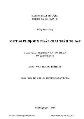 Phương Pháp Giải Toán Tổ Hợp Hiệu Quả