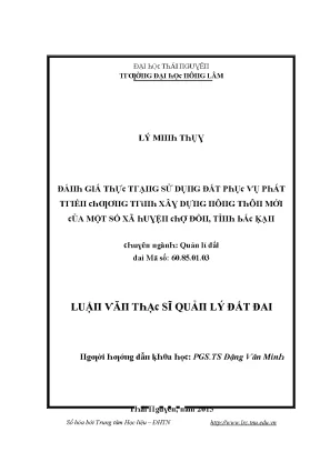 Quản lý đất đai hiệu quả tại Đại học Thái Nguyên