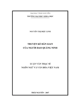 Nghiên Cứu Truyện Kể Dân Gian Của Người Dao Quảng Ninh