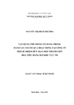 Vận Dụng Thẻ Điểm Cân Bằng Đánh Giá Hoạt Động Tại Công