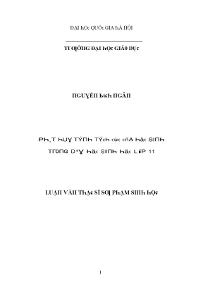 Phát Huy Tính Tích Cực Của Học Sinh Trong Dạy Học Sinh 