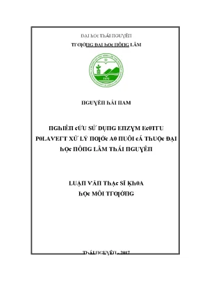 Xử Lý Nước Thải Tại Đại Học Thái Nguyên: Ứng Dụng Công