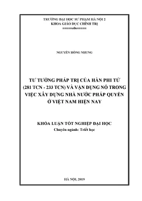 Khóa Giáo Dục Chính Trị: Hàn Phi và Tư Tưởng Pháp Gia